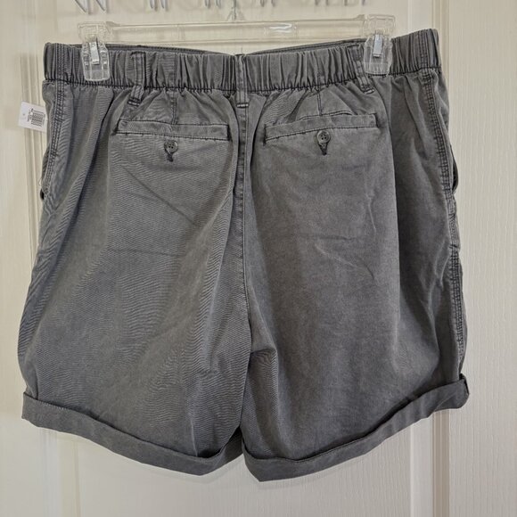 Old Navy OG Chino Shorts High Rise Panther Gray Size Large NEW - Picture 4 of 6